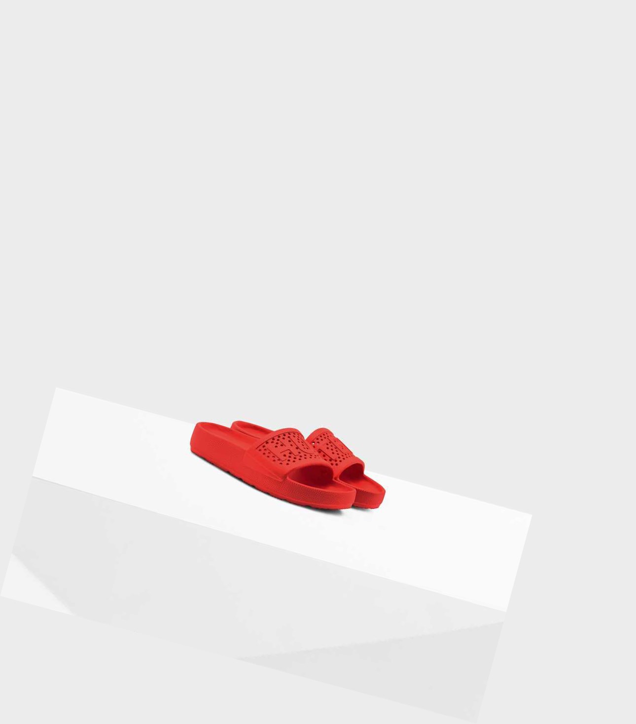 Ciabatte Donna Hunter Original Leggere Moulded Rosse | QOYUDE-593