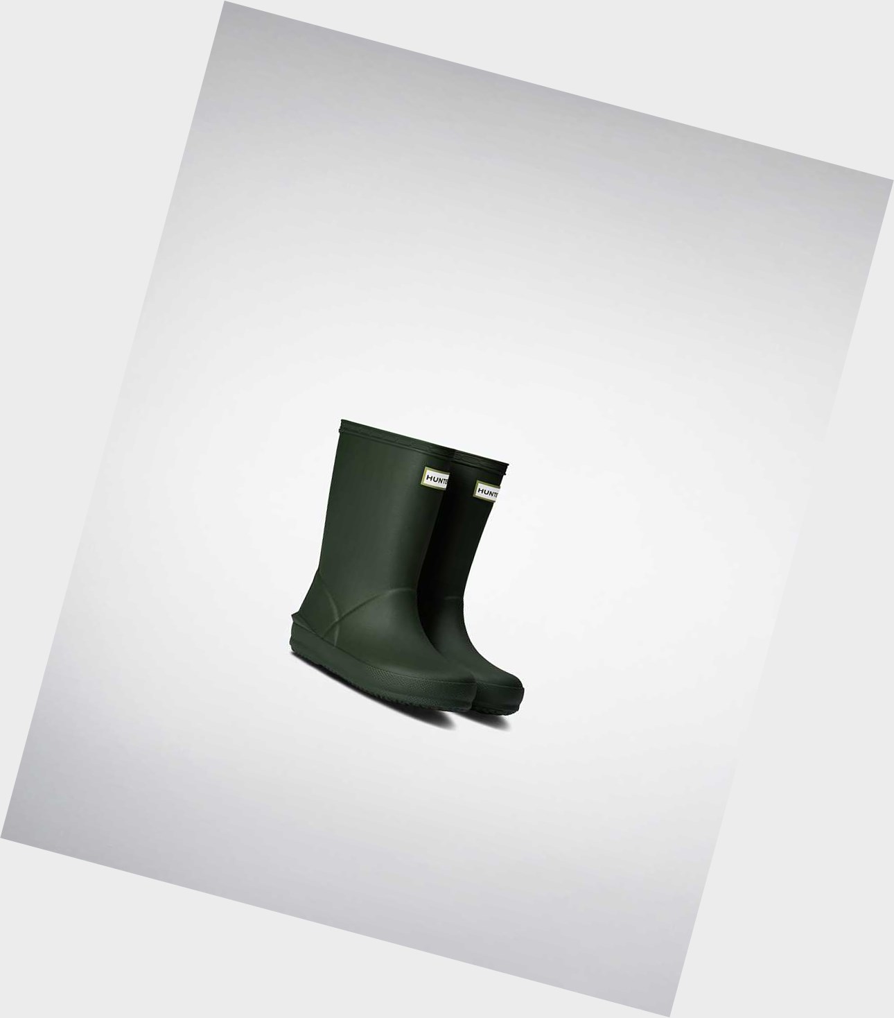 Stivali Corti Bambino Hunter First Norris Wellington Verdi | WHKPFN-847