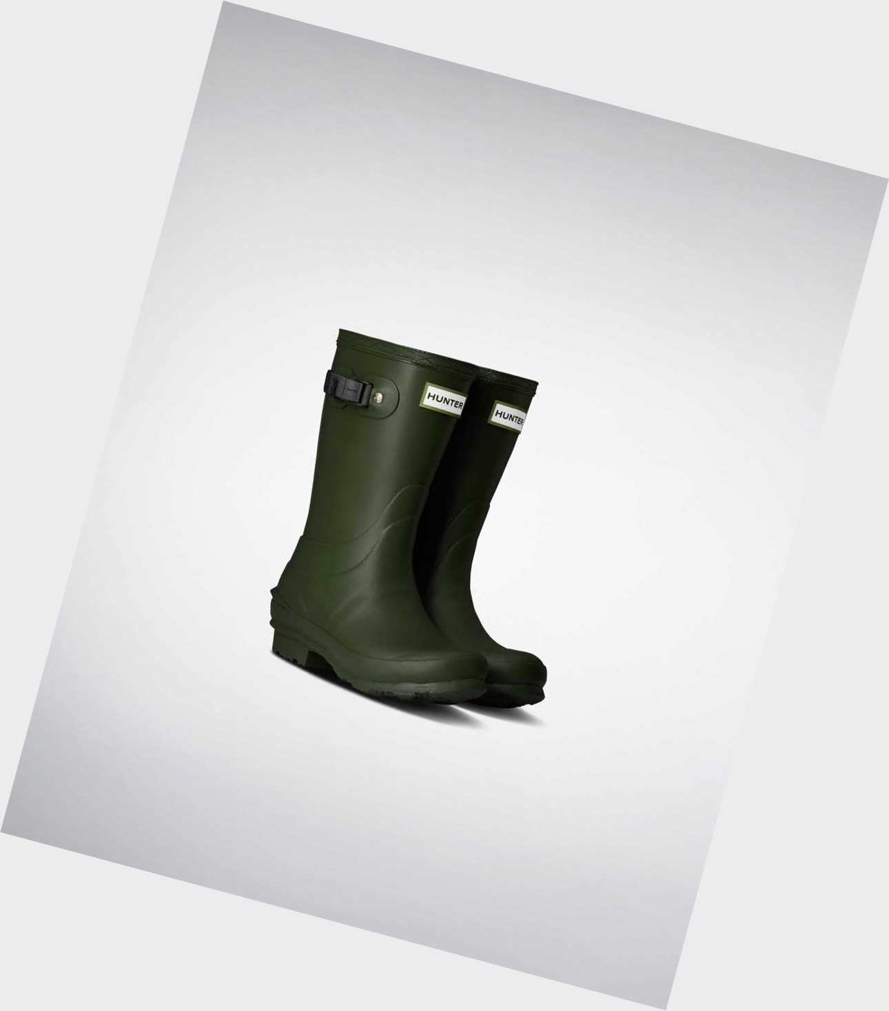 Stivali Corti Bambino Hunter Norris Wellington Verdi | SHOLBA-792