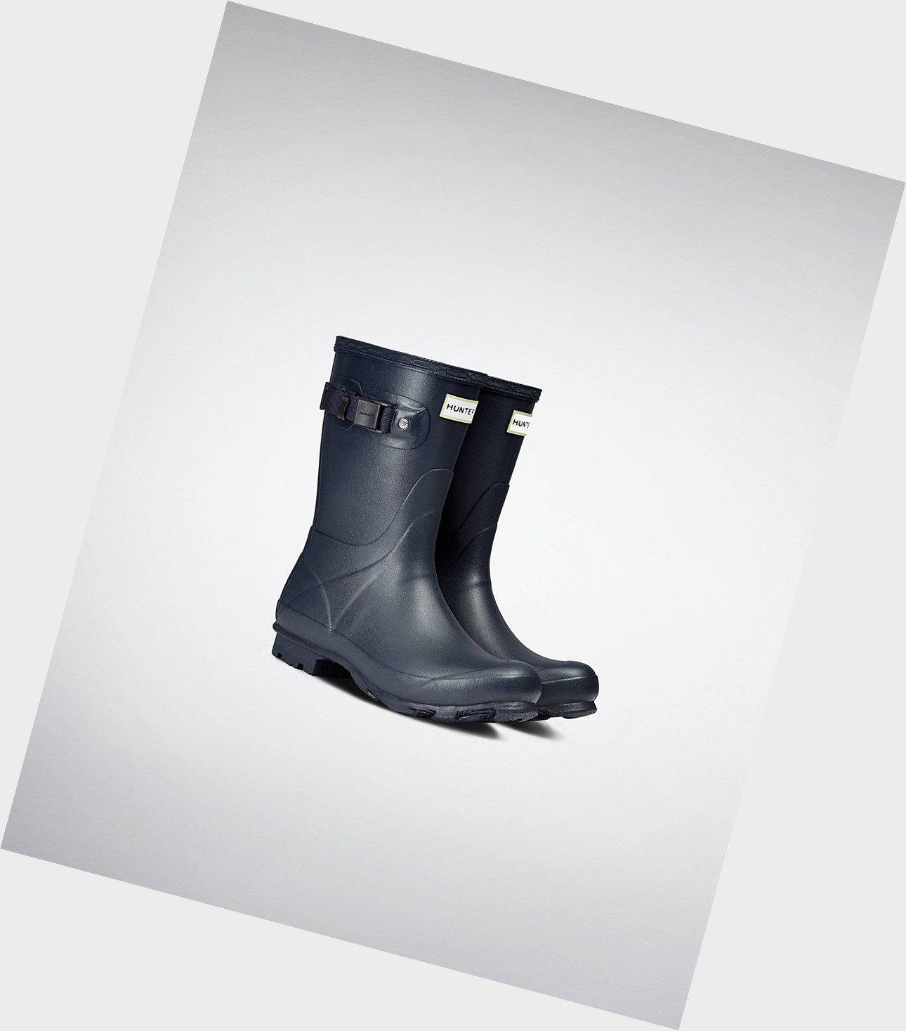 Stivali Corti Donna Hunter Norris Field Blu Marino | ULYKIM-674