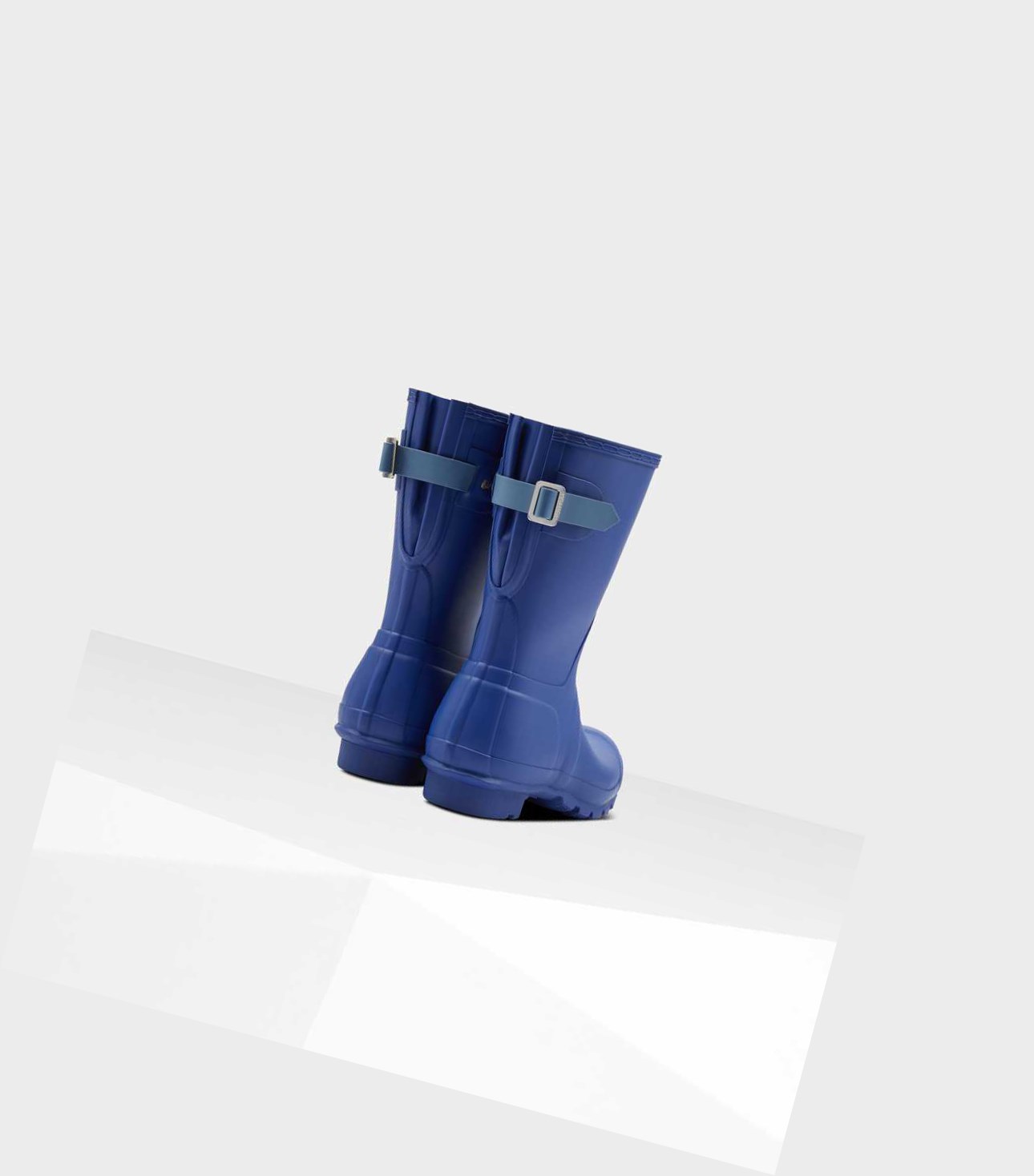 Stivali Corti Donna Hunter Original Corta Back Wellington Adjustable Blu | DMBFQH-094