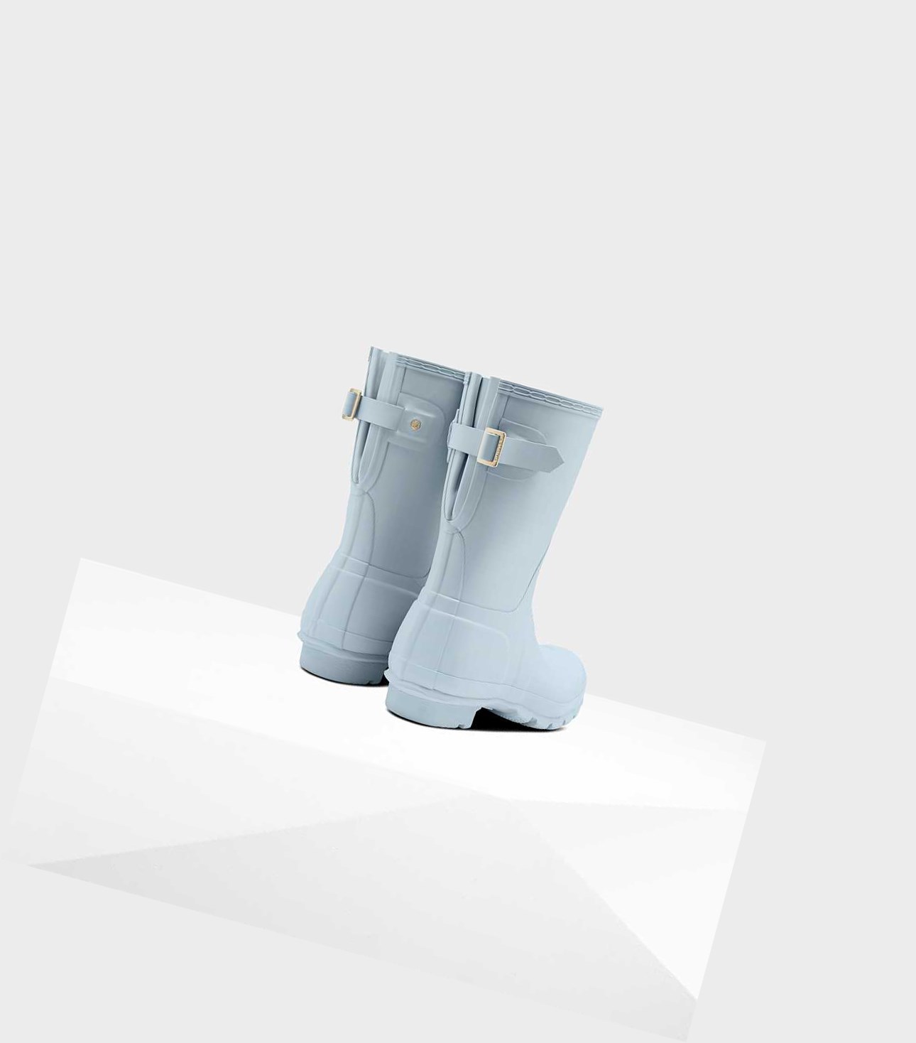Stivali Corti Donna Hunter Original Corta Back Wellington Adjustable Grigie | QWODZT-783