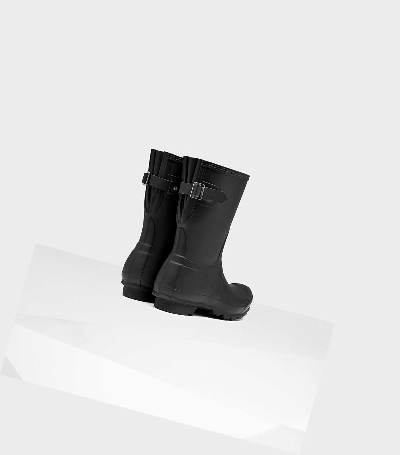 Stivali Corti Donna Hunter Original Corta Back Wellington Adjustable Nere | VQKLTC-750
