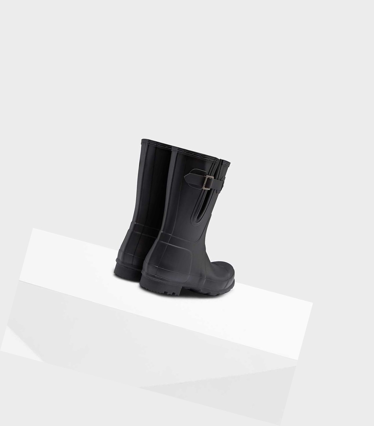 Stivali Corti Uomo Hunter Original Side Adjustable Wellington Nere | TDAYFK-640