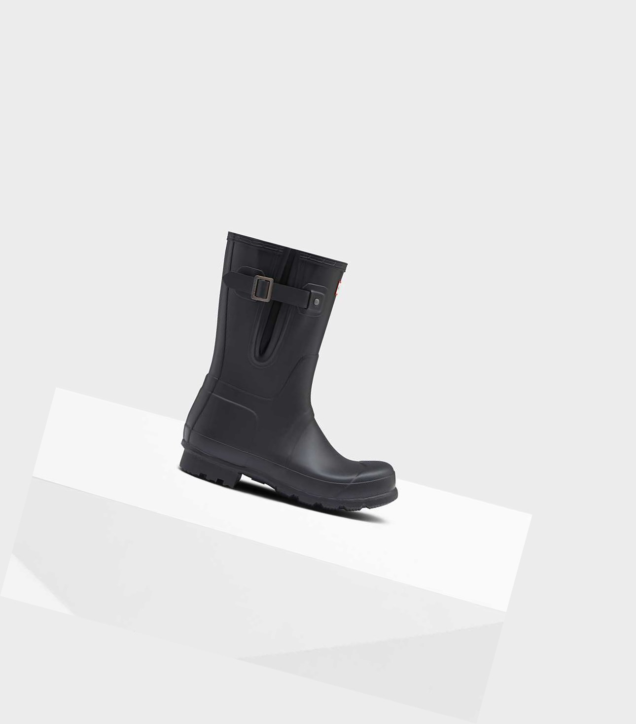 Stivali Corti Uomo Hunter Original Side Adjustable Wellington Nere | TDAYFK-640