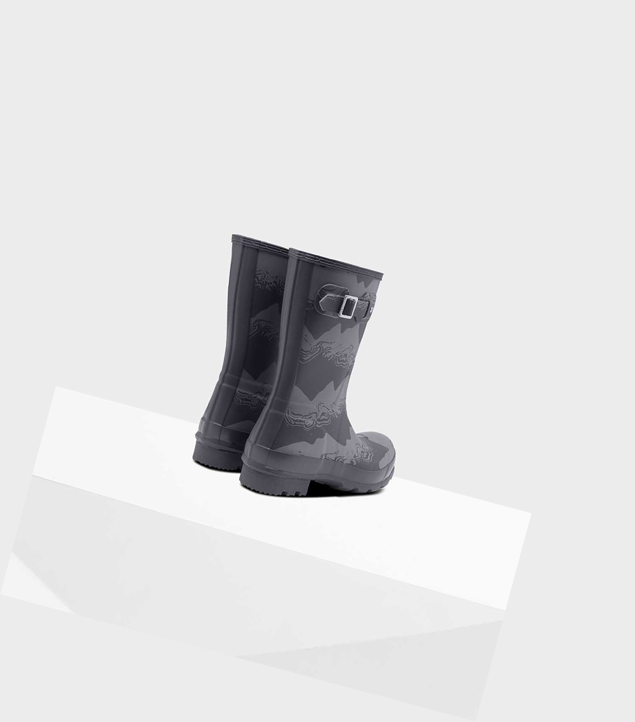 Stivali Corti Uomo Hunter Original Storm Stripe Wellington Grigie | ETVPDN-463
