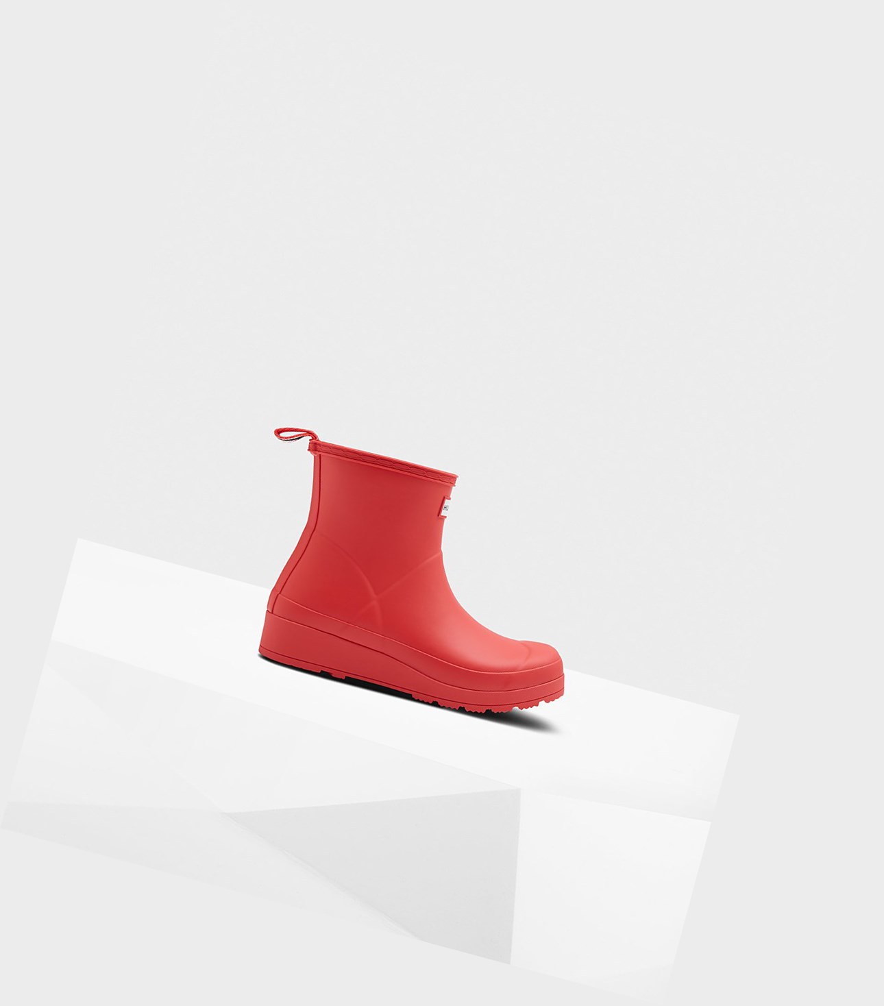 Stivali Play Donna Hunter Original Corta Rain Rosse | BJSCTK-359