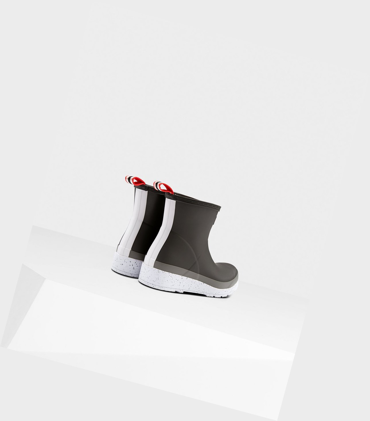 Stivali Play Donna Hunter Original Corta Speckle Rain Nere Grigie | HOJLMA-041