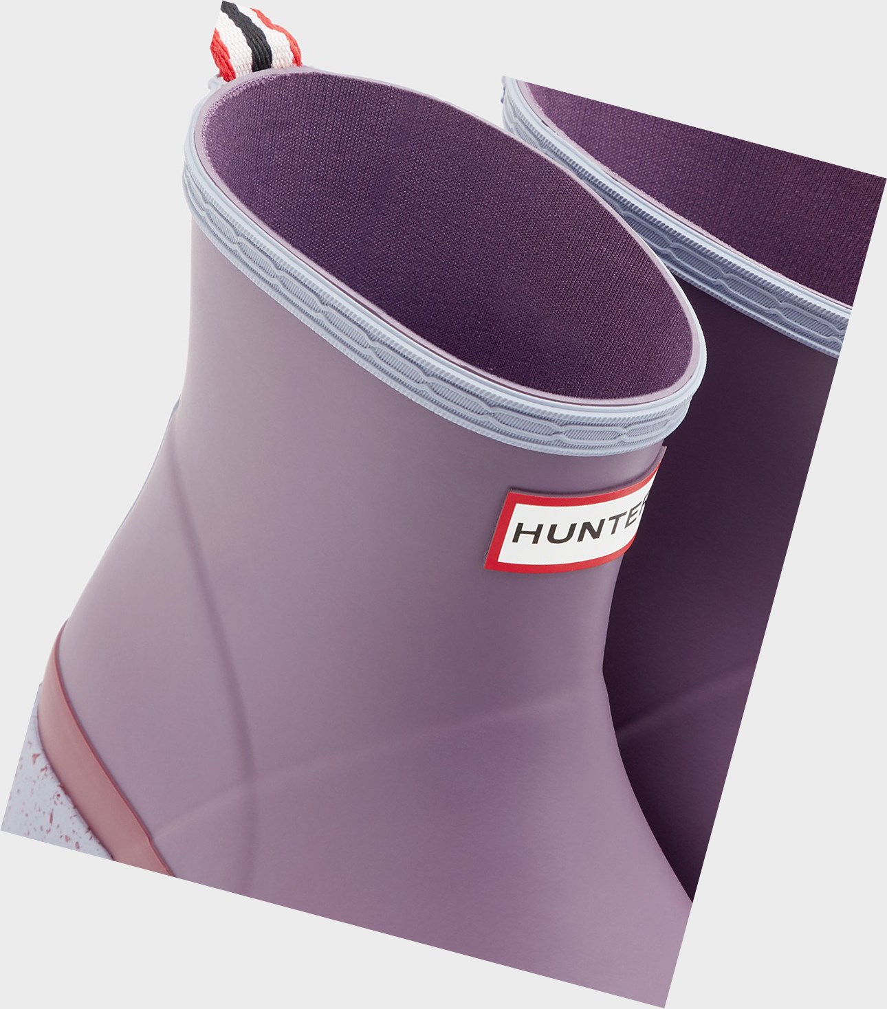 Stivali Play Donna Hunter Original Corta Speckle Rain Viola | JPCKGO-350